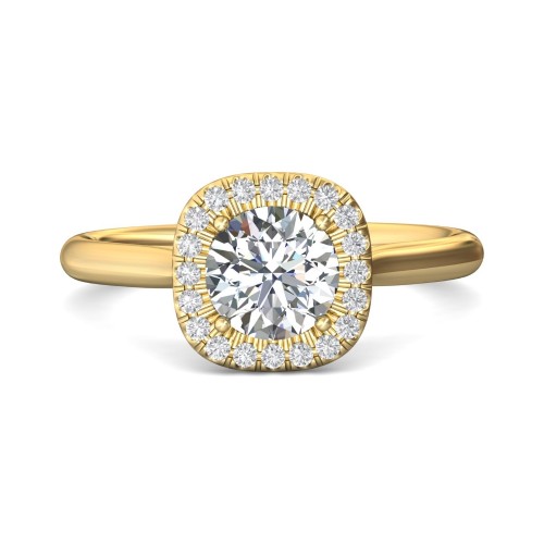 FlyerFit&reg; 14K Yellow Gold Solitaire Engagement Ring