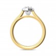 FlyerFit® 14K Yellow and 14K White Gold Solitaire Engagement Ring