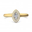 FlyerFit® 18K Yellow Gold Solitaire Engagement Ring