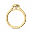 FlyerFit® 18K Yellow Gold Solitaire Engagement Ring