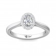 FlyerFit® Platinum Solitaire Engagement Ring