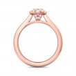 FlyerFit® 14K Pink Gold Solitaire Engagement Ring