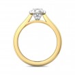 FlyerFit® 14K Yellow and 14K White Gold Solitaire Engagement Ring
