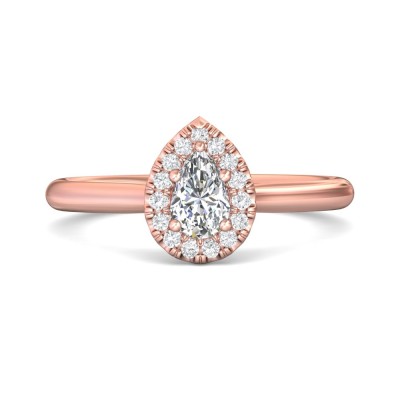 flyerfit® 14k yellow gold solitaire engagement ring