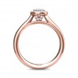 FlyerFit® 18K Pink Gold Solitaire Engagement Ring