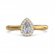 FlyerFit® 18K Yellow Gold Solitaire Engagement Ring