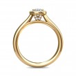 FlyerFit® 18K Yellow Gold Solitaire Engagement Ring