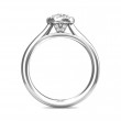 FlyerFit® Platinum Solitaire Engagement Ring