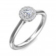 FlyerFit® Platinum Solitaire Engagement Ring