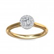 FlyerFit® 14K Yellow and 14K White Gold Solitaire Engagement Ring