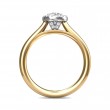 FlyerFit® 14K Yellow and 14K White Gold Solitaire Engagement Ring