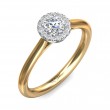 FlyerFit® 14K Yellow and 14K White Gold Solitaire Engagement Ring
