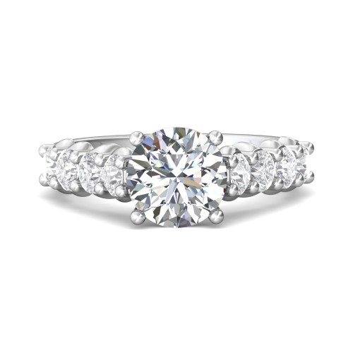 FlyerFit&reg; Platinum Encore Engagement Ring