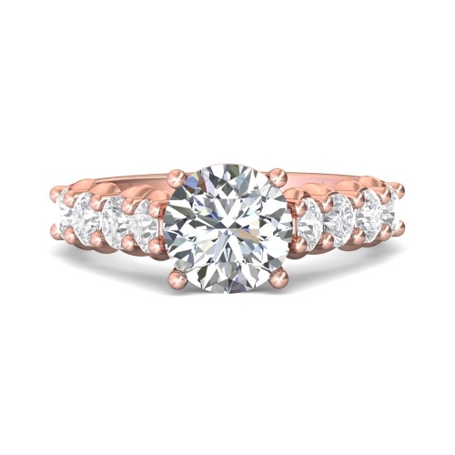FlyerFit&reg; 18K Pink Gold Encore Engagement Ring