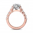 FlyerFit® 18K Pink Gold Shank And White Gold Top Encore Engagement Ring