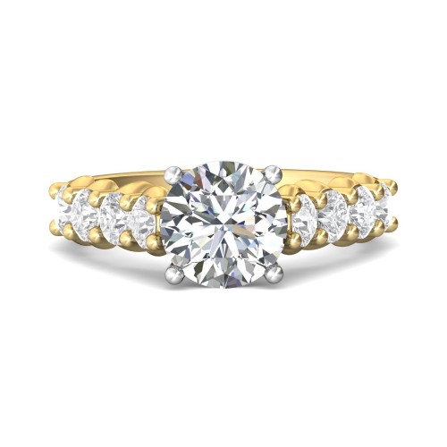 FlyerFit&reg; 14K Yellow and 14K White Gold Encore Engagement Ring