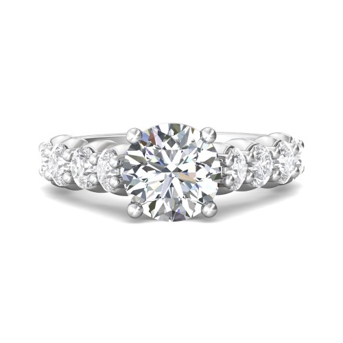 FlyerFit&reg; 18K White Gold Encore Engagement Ring