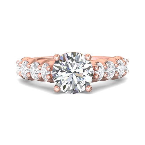 FlyerFit&reg; 18K Pink Gold Encore Engagement Ring