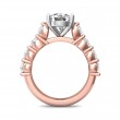 FlyerFit® 14K Pink Gold Shank And White Gold Top Encore Engagement Ring