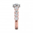 FlyerFit® 14K Pink Gold Shank And White Gold Top Encore Engagement Ring