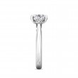 FlyerFit® 14K White Gold Three Stone Engagement Ring