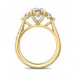 FlyerFit® 14K Yellow Gold Three Stone Engagement Ring
