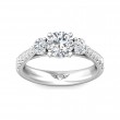 FlyerFit® Platinum Three Stone Engagement Ring