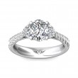 FlyerFit® Platinum Three Stone Engagement Ring