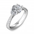 FlyerFit® Platinum Three Stone Engagement Ring