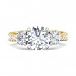 FlyerFit® 14K Yellow and 14K White Gold Encore Engagement Ring