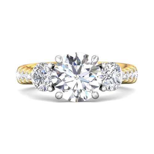 FlyerFit&reg; 14K Yellow and 14K White Gold Encore Engagement Ring