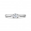 FlyerFit® Platinum Three Stone Engagement Ring