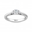 FlyerFit® Platinum Three Stone Engagement Ring