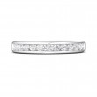 FlyerFit® 18K White Gold Channel  Wedding Band