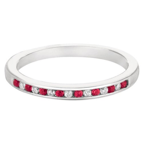 FlyerFit&reg; 18K White Gold Anniversary Bands