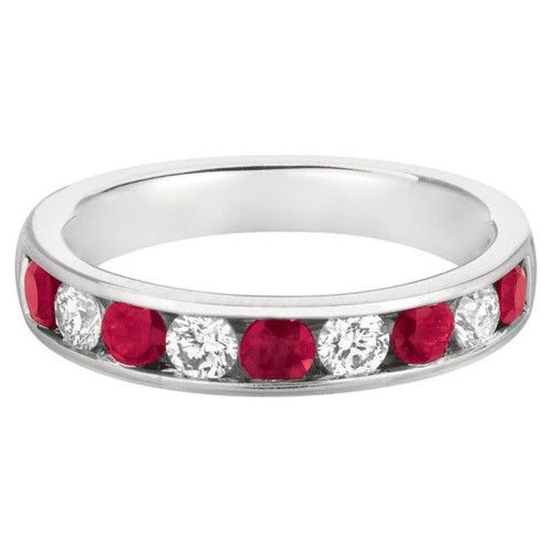 FlyerFit&reg; 14K White Gold Anniversary Bands