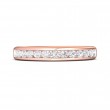 FlyerFit® 18K Pink Gold Channel  Wedding Band