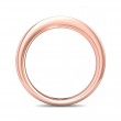 FlyerFit® 18K Pink Gold Channel  Wedding Band