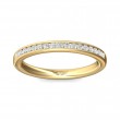 FlyerFit® 14K Yellow Gold Channel  Wedding Band