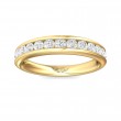 FlyerFit® 14K Yellow Gold Channel  Wedding Band
