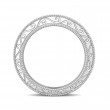 FlyerFit® 18K White Gold Vintage Wedding Band
