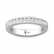 FlyerFit® 18K White Gold Vintage Wedding Band