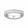 FlyerFit® 18K White Gold Vintage Wedding Band