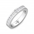 FlyerFit® 18K White Gold Vintage Wedding Band