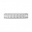 FlyerFit® 18K White Gold Vintage Wedding Band