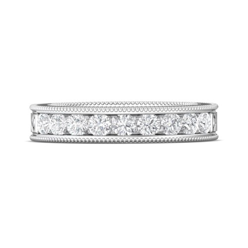 FlyerFit&reg; Platinum Vintage Wedding Band