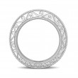 FlyerFit® 18K White Gold Vintage Wedding Band