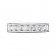 FlyerFit® 18K White Gold Vintage Wedding Band