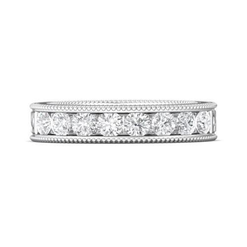 FlyerFit&reg; Platinum Vintage Wedding Band