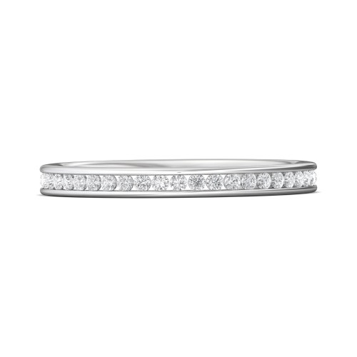 FlyerFit&reg; Platinum Eternity Wedding Band
